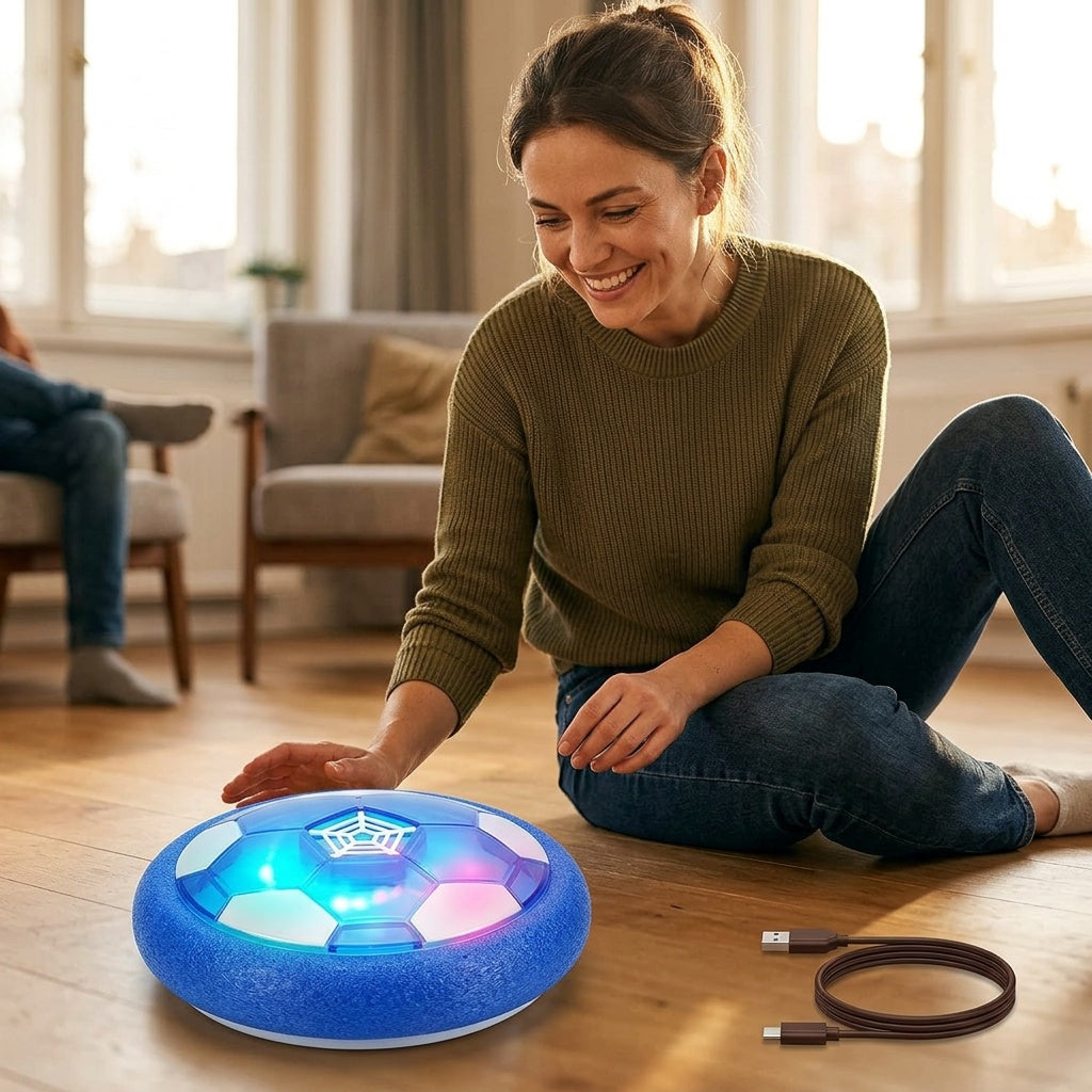 Hover Soccer Ball with LED Lights for Indoor Play