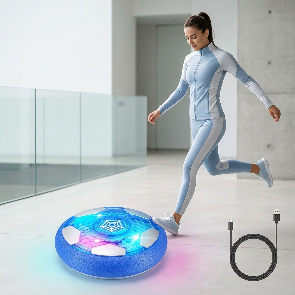 Hover Soccer Ball with LED Lights for Indoor Play